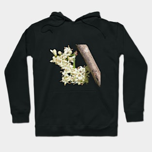 Alaheʻe, shiny-leaved Canthium flowers Hoodie